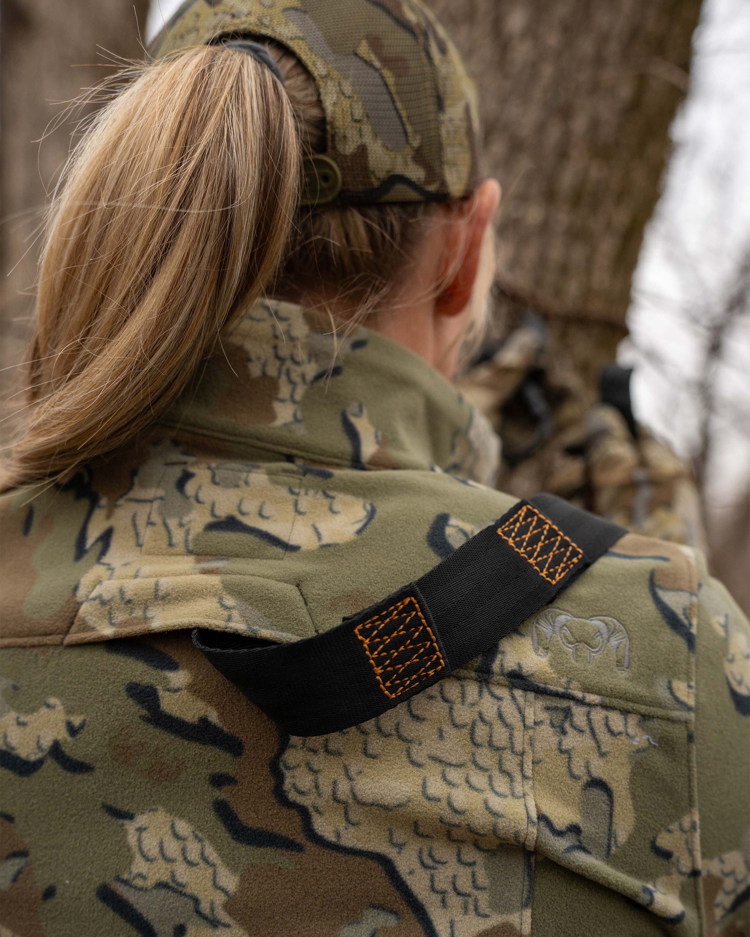 Women's Border Fleece Full Zip | Gunmetal - Image 7